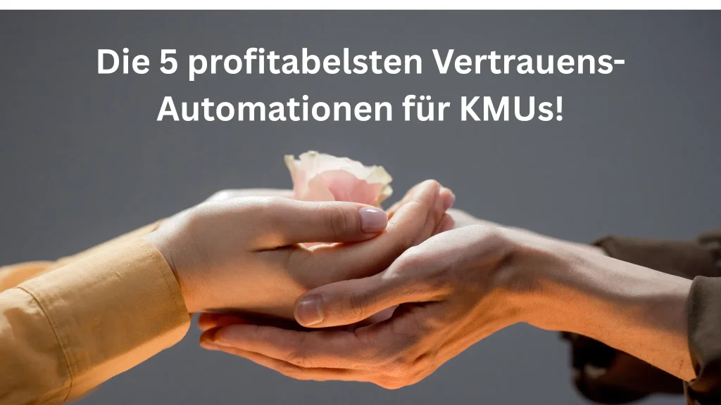 Zwei Hände reichen sich vertrauensvoll eine Rose – Symbol für automatisierte Vertrauensaufbau-Prozesse in KMUs durch FH Consulting aus Basel.